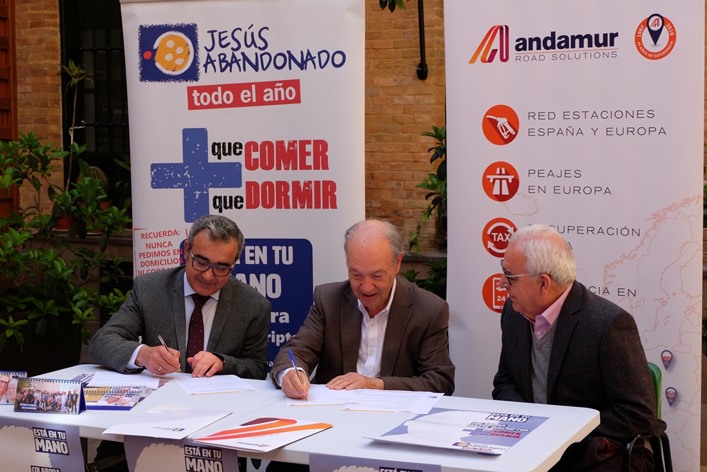 Collaboration agreement between Andamur and the Foundation Jesus Abandonado
