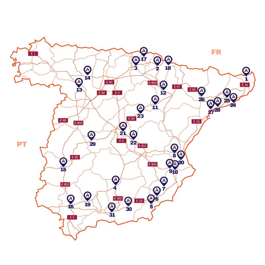 The Andamur Station Network keeps growing in Spain with three new associated service areas
