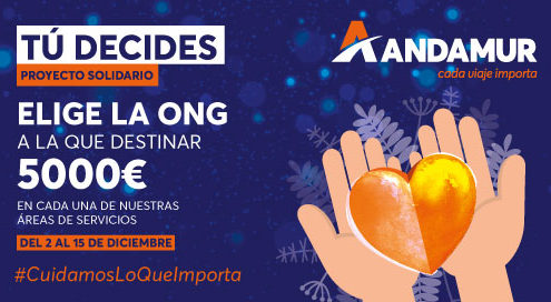 Andamur pone en marcha la campaña Tú decides dentro de su plan de RSC #CuidamosLoQueImporta