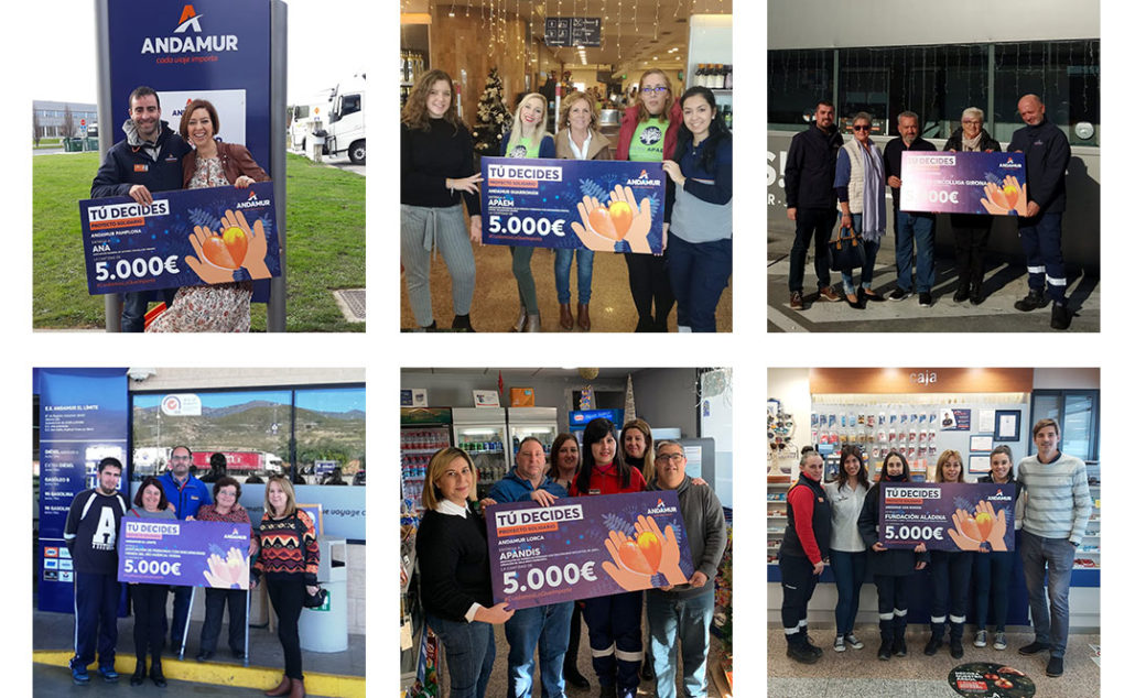 You decide, Andamur’s solidarity campaign distributes EUR 30,000 among different NGOs
