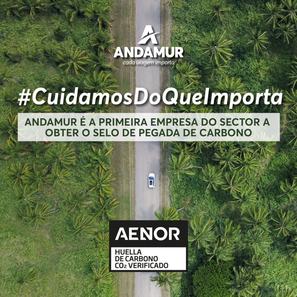 Andamur é a primeira empresa do sector a obter o Selo de Pegada de Carbono