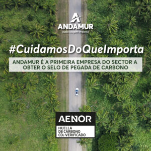 Andamur é a primeira empresa do sector a obter o Selo de Pegada de Carbono