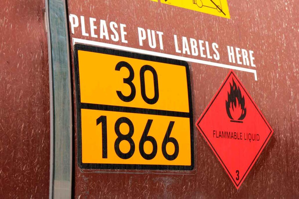 Requirements for the transport of dangerous goods