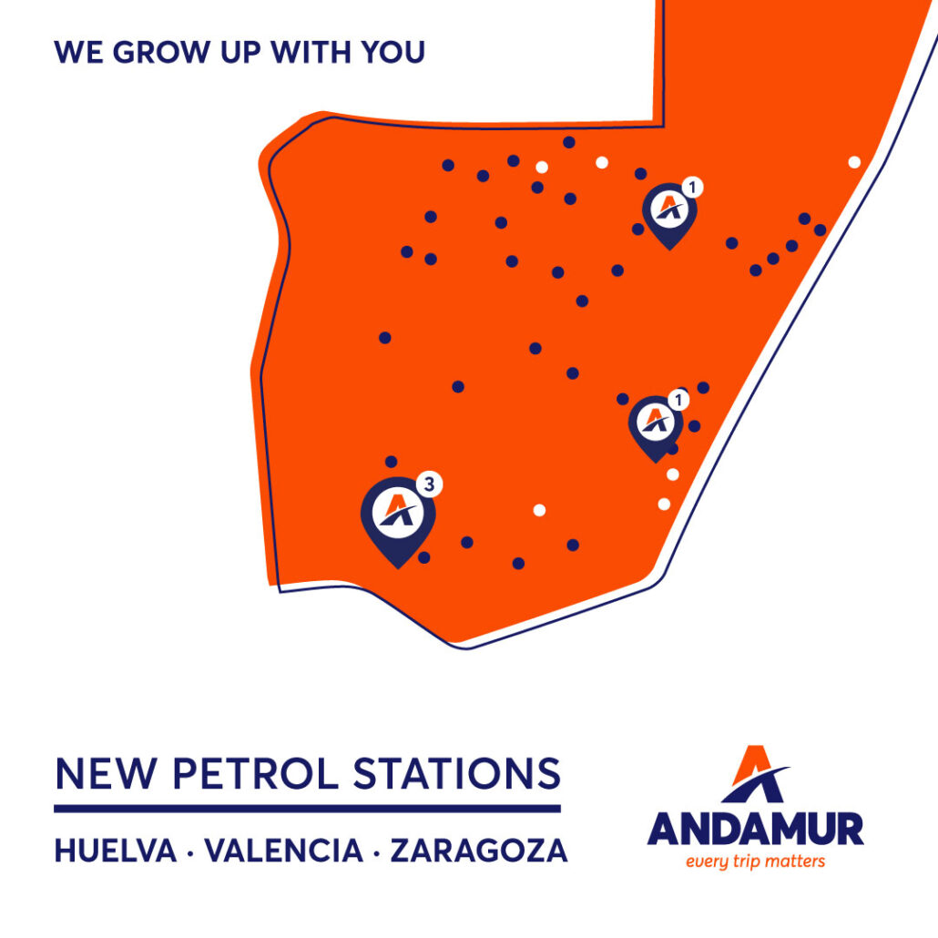 Andamur launches five new partner stations in Spain