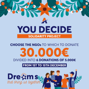 Andamur once again launches the solidarity campaign, “You decide”, giving his customers a voice