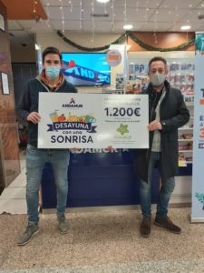 Andamur and its team has made a donation to ASPANAFOA following its solidarity action, “Breakfast with a Smile”