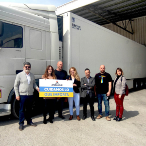 Andamur supports several initiatives with lorries carrying donations to Ukraine