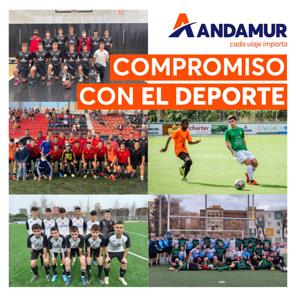 Andamur apoya la vida saludable con el patrocinio de 6 equipos deportivos