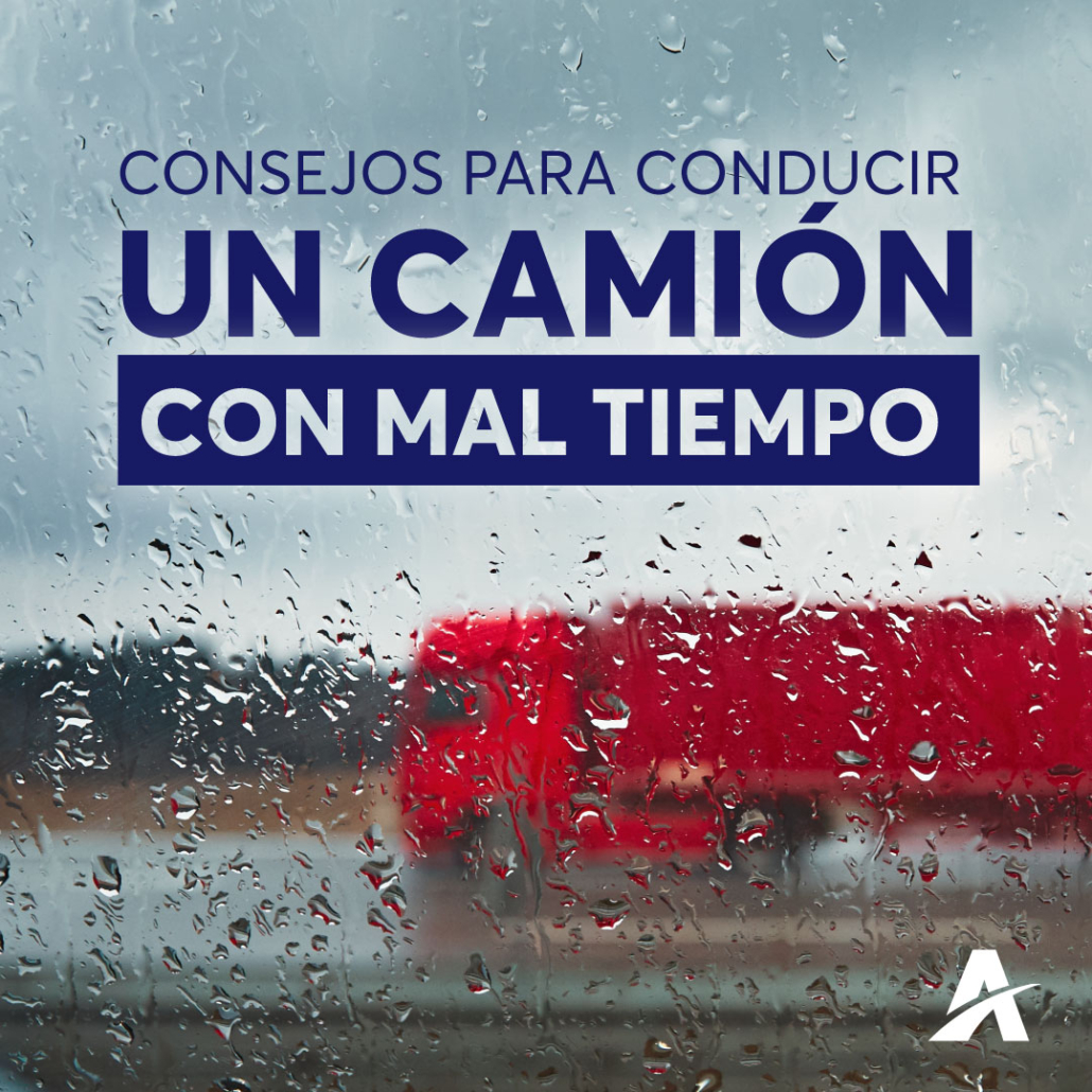 Consejos para conducir el camión con mal tiempo