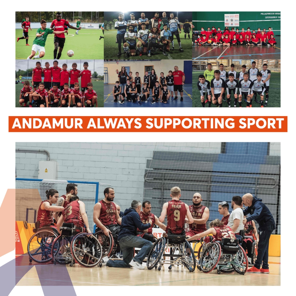 Andamur boosts its support for sport by sponsoring new sports teams