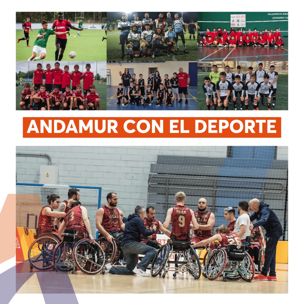 Andamur incrementa su apoyo al deporte con la apuesta por nuevos equipos deportivos