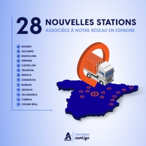28 nouveaux points stratégiques dans notre réseau de stations
