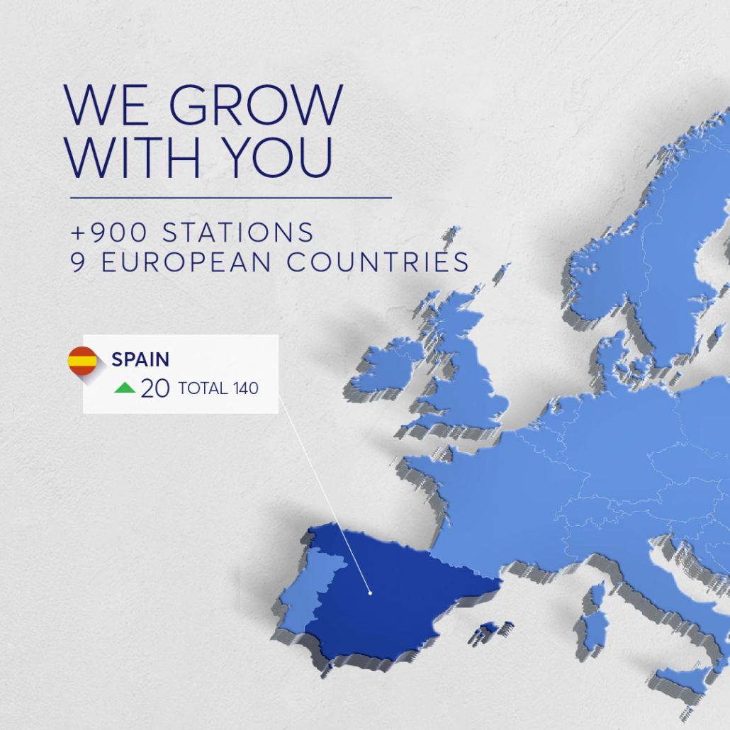 Andamur strengthens its network with the launch of 20 new service stations in Spain