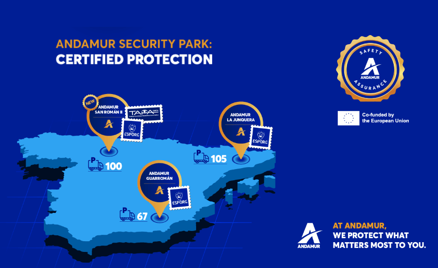 Andamur reaffirms its commitment to safety by certifying its car parks to the highest European standards