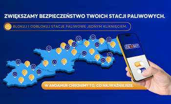 Andamur zwiększa bezpieczeństwo podczas tankowania dzięki nowej funkcji kontroli stacji paliw według karty i kraju