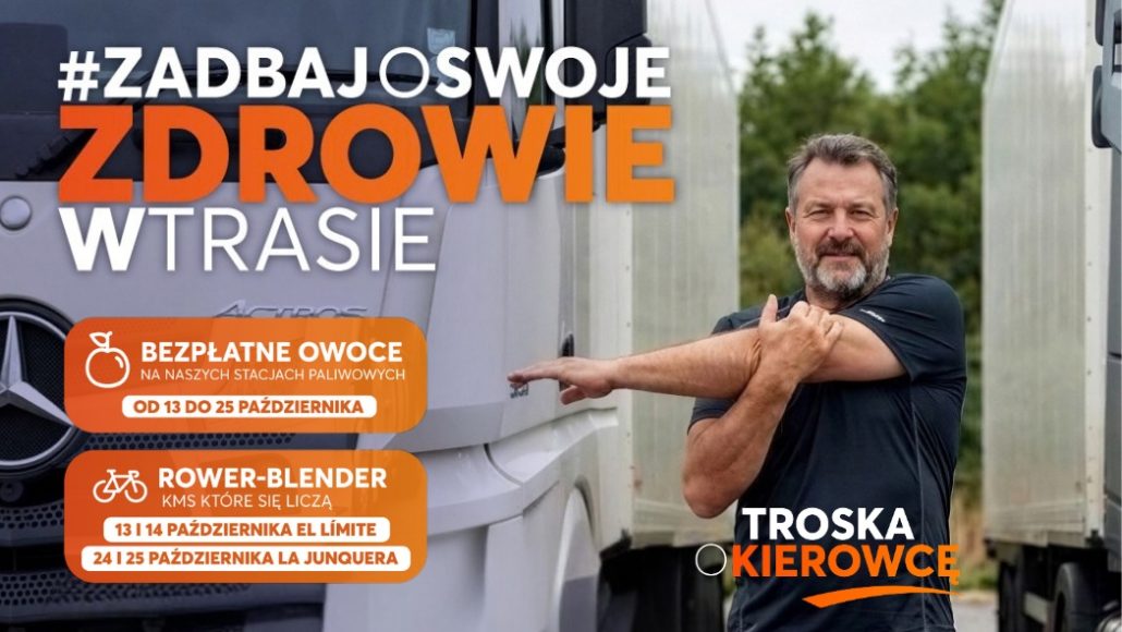 Kampania Andamur Zadbaj o swoje zdrowie w trasie: bezpłatne owoce i rowery-blendery na stacjach